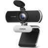 Uvert webcam full hd 1080p 30fps caméra usb pc mise au point fixe deux micro 360 degrés rotation plug play windows macos linux y