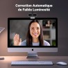 Uvert webcam full hd 1080p 30fps caméra usb pc mise au point fixe deux micro 360 degrés rotation plug play windows macos linux y