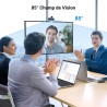 Uvert webcam full hd 1080p 30fps caméra usb pc mise au point fixe deux micro 360 degrés rotation plug play windows macos linux y