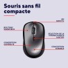Trust Souris sans Fil Silencieuse avec Pile pour Gauchers et Droitiers, 800-1600 DPI, 83% Plastique Recyclé, Récepteur USB Stock