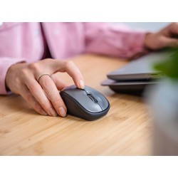 Trust Souris sans Fil Silencieuse avec Pile pour Gauchers et Droitiers, 800-1600 DPI, 83% Plastique Recyclé, Récepteur USB Stock