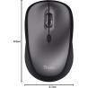 Trust Souris sans Fil Silencieuse avec Pile pour Gauchers et Droitiers, 800-1600 DPI, 83% Plastique Recyclé, Récepteur USB Stock