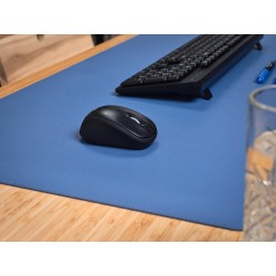 Trust yuki souris sans fil silencieuse bleutooth + 2.4ghz avec pile pour gauchers et droitiers, 75% plastique recyclé, souris bl