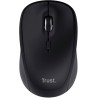 Trust yuki souris sans fil silencieuse bleutooth + 2.4ghz avec pile pour gauchers et droitiers, 75% plastique recyclé, souris bl