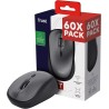 Trust Yvi+ 60 Pack - 60x Souris sans Fil Silencieuse avec Conception Durable, pour Gauchers et Droitiers, Récepteur USB Stockabl