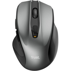 Trust Nito Souris sans Fil avec Repose-Pouce, Souris Ergonomique, 6 Boutons, 800-2200 DPI, Microrécepteur USB, Batterie Incluse,