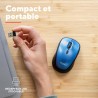 Trust Yvi+ Souris sans Fil Silencieuse avec Conception Durable, 800-1600 DPI, pour Gauchers et Droitiers, Récepteur USB Stockabl