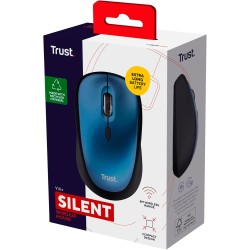 Trust Yvi+ Souris sans Fil Silencieuse avec Conception Durable, 800-1600 DPI, pour Gauchers et Droitiers, Récepteur USB Stockabl