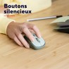 Trust Yvi+ Souris sans Fil Silencieuse avec Conception Durable, 800-1600 DPI, pour Gauchers et Droitiers, Récepteur USB Stockabl