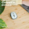 Trust Yvi+ Souris sans Fil Silencieuse avec Conception Durable, 800-1600 DPI, pour Gauchers et Droitiers, Récepteur USB Stockabl