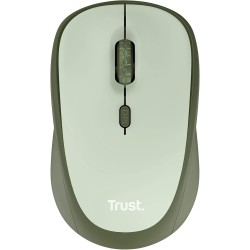 Trust Yvi+ Souris sans Fil Silencieuse avec Conception Durable, 800-1600 DPI, pour Gauchers et Droitiers, Récepteur USB Stockabl