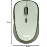 Trust Yvi+ Souris sans Fil Silencieuse avec Conception Durable, 800-1600 DPI, pour Gauchers et Droitiers, Récepteur USB Stockabl