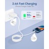 KINPEE Cable iPhone 3M/Lot de 2[Certifié MFi], Cable USB C vers Lightning Câble Lightning cable iPhone USB C cable Charge Rapide
