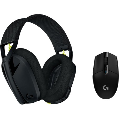 Logitech g305 souris gamer sans fil + logitech g435 lightspeed et bleutooth sans fil casque gaming, noir