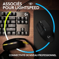 Logitech g305 souris gamer sans fil + logitech g435 lightspeed et bleutooth sans fil casque gaming, noir