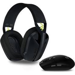 Logitech g305 souris gamer sans fil + logitech g435 lightspeed et bleutooth sans fil casque gaming, noir