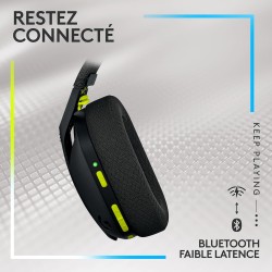 Logitech g305 souris gamer sans fil + logitech g435 lightspeed et bleutooth sans fil casque gaming, noir
