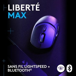 Logitech G G309 LIGHTSPEED Souris gaming sans fil Logitech, légère, switchs hybrides LIGHTFORCE, capteur HERO 25K, autonomie de 