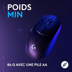 Logitech G G309 LIGHTSPEED Souris gaming sans fil Logitech, légère, switchs hybrides LIGHTFORCE, capteur HERO 25K, autonomie de 