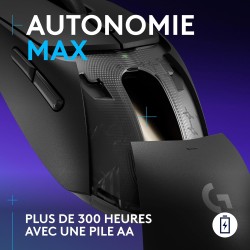 Logitech G G309 LIGHTSPEED Souris gaming sans fil Logitech, légère, switchs hybrides LIGHTFORCE, capteur HERO 25K, autonomie de 
