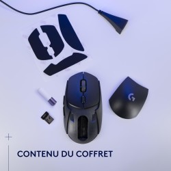 Logitech G G309 LIGHTSPEED Souris gaming sans fil Logitech, légère, switchs hybrides LIGHTFORCE, capteur HERO 25K, autonomie de 