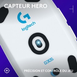 Logitech G305 Souris Gamer sans Fil, Capteur Gaming HERO, 12 000 PPP, Ultra-Léger, 6 Boutons Programmables, Batterie Longue Duré