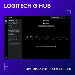 Logitech G305 Souris Gamer sans Fil, Capteur Gaming HERO, 12 000 PPP, Ultra-Léger, 6 Boutons Programmables, Batterie Longue Duré