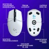 Logitech G305 Souris Gamer sans Fil, Capteur Gaming HERO, 12 000 PPP, Ultra-Léger, 6 Boutons Programmables, Batterie Longue Duré