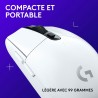 Logitech G305 Souris Gamer sans Fil, Capteur Gaming HERO, 12 000 PPP, Ultra-Léger, 6 Boutons Programmables, Batterie Longue Duré