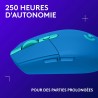 Logitech G305 Souris Gamer sans Fil, Capteur Gaming HERO, 12 000 PPP, Ultra-Léger, 6 Boutons Programmables, Batterie Longue Duré