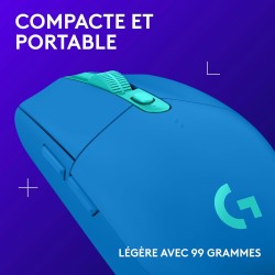 Logitech G305 Souris Gamer sans Fil, Capteur Gaming HERO, 12 000 PPP, Ultra-Léger, 6 Boutons Programmables, Batterie Longue Duré