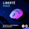 Logitech G G309 LIGHTSPEED Souris gaming sans fil Logitech, légère, switchs hybrides LIGHTFORCE, capteur HERO 25K, autonomie de 