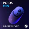 Logitech G G309 LIGHTSPEED Souris gaming sans fil Logitech, légère, switchs hybrides LIGHTFORCE, capteur HERO 25K, autonomie de 