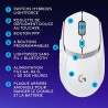Logitech G G309 LIGHTSPEED Souris gaming sans fil Logitech, légère, switchs hybrides LIGHTFORCE, capteur HERO 25K, autonomie de 