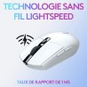 Logitech g305 souris gamer sans fil + logitech g435 lightspeed et bleutooth sans fil casque gaming, blanc