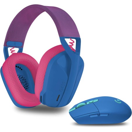 Logitech g305 souris gamer sans fil + 1 de logitech g435 lightspeed et bleutooth sans fil casque gaming, bleu