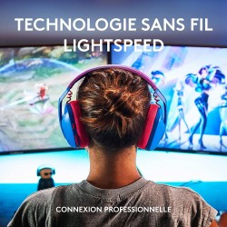 Logitech g305 souris gamer sans fil + 1 de logitech g435 lightspeed et bleutooth sans fil casque gaming, bleu