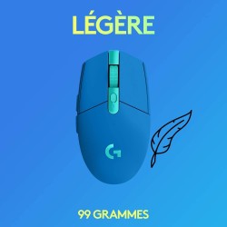 Logitech g305 souris gamer sans fil + 1 de logitech g435 lightspeed et bleutooth sans fil casque gaming, bleu