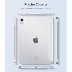 MoKo Coque pour iPad (A16) 11e Génération 11Pouces 2025, iPad 10e Gén 10,9" 2022, Étui avec Coque Arrière en TPU Souple à Rabat 