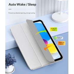 MoKo Coque pour iPad (A16) 11e Génération 11Pouces 2025, iPad 10e Gén 10,9" 2022, Étui avec Coque Arrière en TPU Souple à Rabat 