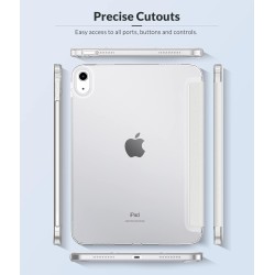 MoKo Coque pour iPad (A16) 11e Génération 11Pouces 2025, iPad 10e Gén 10,9" 2022,Étui avec Coque Arrière en TPU Souple à Rabat a