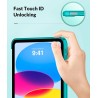 MoKo Coque pour iPad (A16) 11e Génération 11Pouces 2025, iPad 10e Gén 10,9" 2022, Étui avec Coque Arrière TPU Souple à Rabat, Su