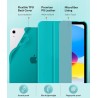 MoKo Coque pour iPad (A16) 11e Génération 11Pouces 2025, iPad 10e Gén 10,9" 2022, Étui avec Coque Arrière TPU Souple à Rabat, Su