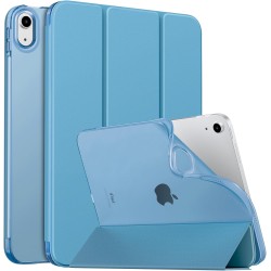 MoKo Coque pour iPad (A16) 11e Gén 11" 2025, iPad 10e Gén 10,9" 2022, Étui avec Coque Arrière en TPU Souple à Rabat avec Support