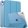 MoKo Coque pour iPad (A16) 11e Gén 11" 2025, iPad 10e Gén 10,9" 2022, Étui avec Coque Arrière en TPU Souple à Rabat avec Support
