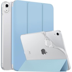 MoKo Coque pour iPad (A16) 11e Gén 11" 2025, iPad 10e Gén 10,9" 2022, Étui avec Coque Arrière en TPU Souple à Rabat avec Support