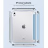 MoKo Coque pour iPad (A16) 11e Gén 11" 2025, iPad 10e Gén 10,9" 2022, Étui avec Coque Arrière en TPU Souple à Rabat avec Support