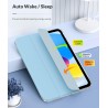 MoKo Coque pour iPad (A16) 11e Gén 11" 2025, iPad 10e Gén 10,9" 2022, Étui avec Coque Arrière en TPU Souple à Rabat avec Support