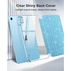 MoKo Coque pour iPad (A16) 11e Génération 11 Pouces 2025/iPad 10e Gén 10,9" 2022, Étui Scintillant, Housse avec Coque Arrière en
