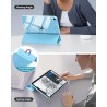 MoKo Coque pour iPad (A16) 11e Génération 11 Pouces 2025/iPad 10e Gén 10,9" 2022, Étui Scintillant, Housse avec Coque Arrière en
